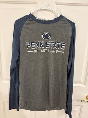 Nittany Lions Long Sleeve Shirt - Gray/Navy